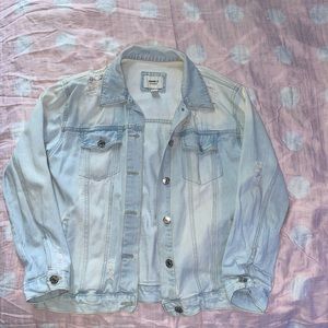 Ripped Jean Jacket - Small - FOREVER21